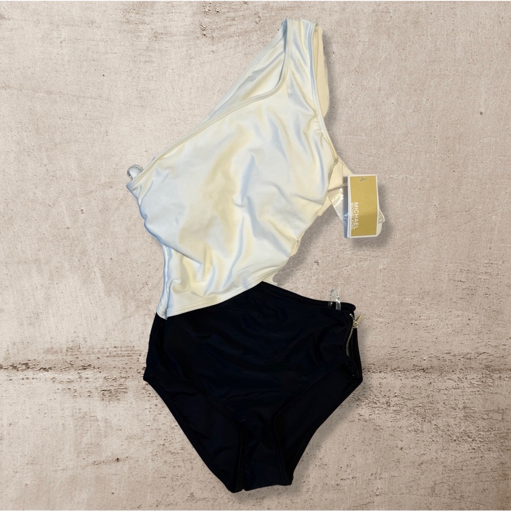 Michael Michael Kors Asymmetrical One Piece Swimsuit